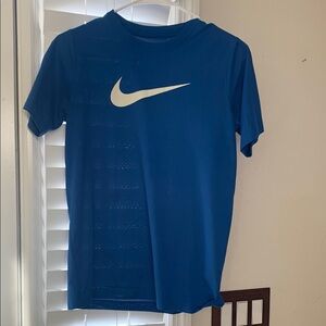 Nike Blue T-Shirt with White Logo
